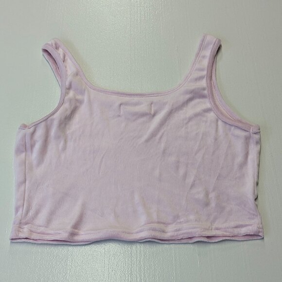 Juicy Couture Pink Cropped Tank Size Medium - Picture 2 of 9